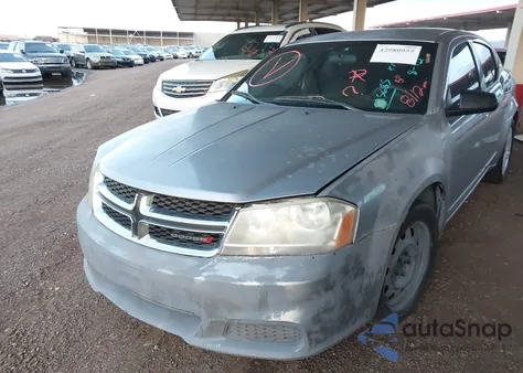 2014 Dodge Avenger Se из США, поврежденный, VIN 1C3CDZAB4EN195685